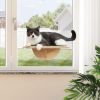 Indoor Cat Window Perch;  Cat Hammock;  Window-Mounted Cat Bed with Strong Suction Cups;  Removable Felt;  Two Installation Modes for Indoor Cats;  Na