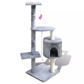 Cat Tree Scratching Post 45" 1 Condo Gray