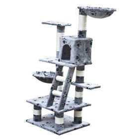 Car Play Tree 48 inch Gray with Paw Prints