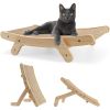 5 Changeable Forms Cardboard Cat Scratcher Double-Sided Cat Scratching Pad With Solid Wood Structure Indoor Reversible Cat Scratcher Lounge