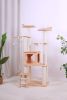 PurrScape Elegance - Deluxe Wooden Cat Tower