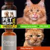 Hemp and Salmon Oil for Dogs Skin and Coat Health with 3 6 9 Omega Hemp Oil for Dogs Cats Rich in Vitamins B and E Dog Fish Oil and Hemp for Dogs