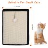 14.96x11.42in Cat Scratching Pad Small Cat Scratcher Natural Sisal Scratching Mat for Cat