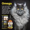 Hemp and Salmon Oil for Dogs Skin and Coat Health with 3 6 9 Omega Hemp Oil for Dogs Cats Rich in Vitamins B and E Dog Fish Oil and Hemp for Dogs