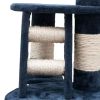Cat Tree Cuddles XL 90" - 102" Dark Blue Plush