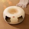 Cat Tunnel BedCat Nest Four Seasons Universal  Summer Sleep Internet Red Donut Dodge House Pet Cat Drill Hole Semi-EnclosedPeekaboo Cat Cave, Cat Donu