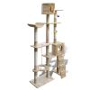 Cat Tree Cat Scratching Post 69 inch 2 Condos Beige
