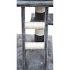 Cat Play Tree 48 inch Gray Plush