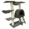 Cat Tree 41" Gray Plush