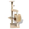 Cat Tree Scratching Post 45" 1 Condo Beige