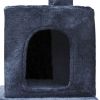 Cat Tree 48" Dark Blue Plush