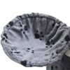 Cat Tree 48" Gray with Paw Prints Plush