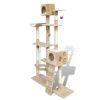 Cat Tree Cat Scratching Post 69 inch 2 Condos Beige