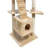 Cat Tree Scratching Post 87" - 94" 3 Condos Beige