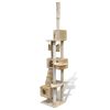 Cat Tree Scratching Post 87" - 94" 3 Condos Beige