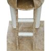 Cat Tree Deluxe 90" - 102" Beige Plush