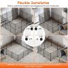 Small Animal Playpen with Door Dog Metal Playpen Small Medium Kitten Puppy Guinea Pig Rabbit Kennel