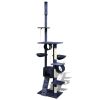 Cat Tree Scratching Post 87" - 94" 1 Condo Dark Blue