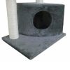 Cat Tree 28" Gray Plush