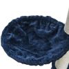 Cat Tree Deluxe 90" - 102" Dark Blue Plush