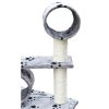 Cat Tree Deluxe 90" - 102" Gray with Paw Prints Plush