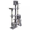 Cat Tree Cat Scratching Post 69 inch 2 Condos Gray