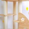 GalaxyCat Oasis - Premium Wooden Multi-Level Cat Climber with Space Capsule Cat Tower