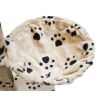 Cat Play Tree Cuddles XL 90.6- 102.4 inch Beige with Paw Prints