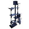 Cat Tree Scratching Post 69" 2 Condos Dark Blue