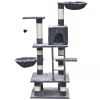 Cat Tree 48" Gray Plush