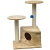 Cat Tree 28" Beige Plush