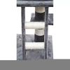Cat Tree 48" Gray Plush