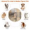 Small Animal Playpen with Door Dog Metal Playpen Small Medium Kitten Puppy Guinea Pig Rabbit Kennel