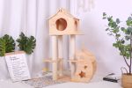 GalaxyCat Oasis - Premium Wooden Multi-Level Cat Climber with Space Capsule Cat Tower