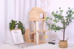 GalaxyCat Oasis - Premium Wooden Multi-Level Cat Climber with Space Capsule Cat Tower