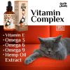 Hemp Oil for Dogs Cats Joint Supplement Skin Health Anxiety Calm Pain Omega 3 6 9 and Vitamins B C E