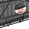 4 Tiers Rolling Cat Cage Pet Cage with Hammock;  Black