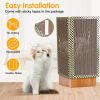 2Pcs Foldable Cat Scratcher Sofa Wall Couch Corner Vertical Double-Sided Cat Scratching Board
