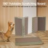 2Pcs Foldable Cat Scratcher Sofa Wall Couch Corner Vertical Double-Sided Cat Scratching Board