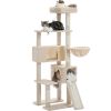60.62 Inches Multi-Level Cat Tree Cat Tower For Indoor Cats With Sisal-Covered Scratching Post, Cozy Cat Condo, Padded Top Perch For Indoor Cats