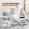 VEVOR 50" Pet Dog Bathing Station w/Stairs, Professional Stainless Steel Dog Grooming Tub w/ Soap Box, Faucet,Rich Accessory, Dog Bathtub for Large,Me