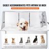 VEVOR 50" Pet Dog Bathing Station Electric Height Adjustment, Professional Stainless Steel Dog Grooming Tub w/ Soap Box, Faucet,Rich Accessory