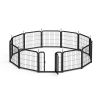 Dog Playpen Outdoor, 12 Panel Dog Fence 24" Pet Pen for Small Dogs Pet Exercise Pen for Puppy/Rabbit/Small Animals Portable Playpen for RV Camping Gar