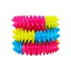Pet rubber ring toys tri-color rubber prickly ring toss dog play toy bite-resistant toys for small to medium dog