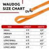Orange Waterproof Dog Leash 6 Ft x 3/5 inch Anti Slip Dog Leash for Large Small and Medium Dogs Heavy Duty Water and Dirt Resistant