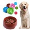 Pet Supplies Dog Paw Shaped Food Bowl Slow Feeder Food Bowl Thick Plastic Bowl Puzzle Bowl