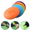 Pet UFO shape Frisbee Toy Small Medium Large Dog Frisbee Discs for Play and Training Interactive Toy Puppy Rubber Fetch Game 15CM