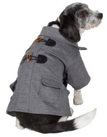 Sherlock Holmes Style Button Buckled Fashion Collared Wool Pet Coat (size: small)
