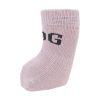 Pet Pink Knit Style Socks W/ Rubberized Soles