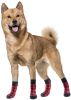 Holiday Anti-Slip Dog Socks; Waterproof Paw Protectors with Reflective Straps Traction Control for Indoor & Outdoor Wear; 4pcs